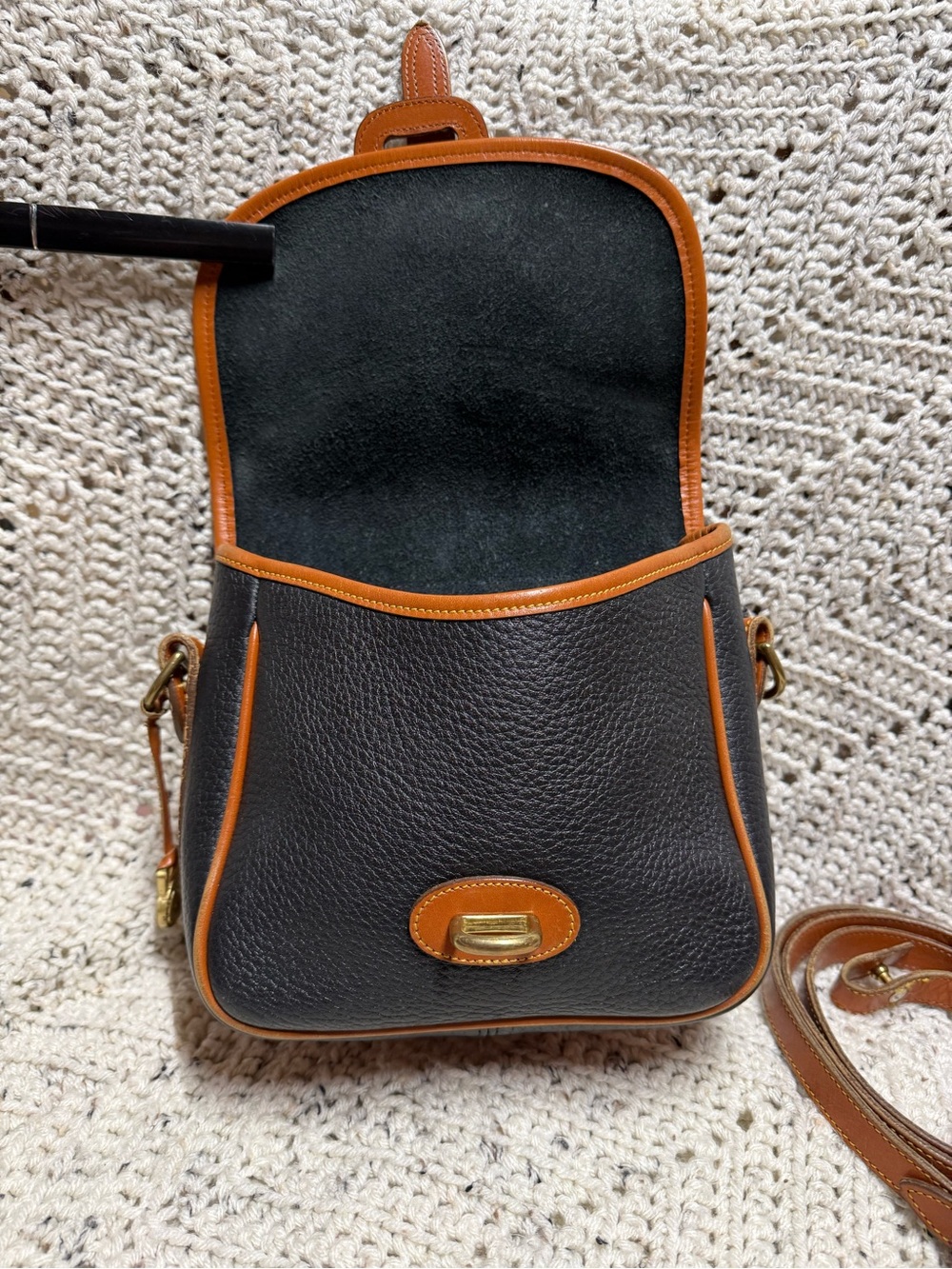 Vintage Dooney & Bourke Square Equestrian Flap Bag - Picture 10 of 11